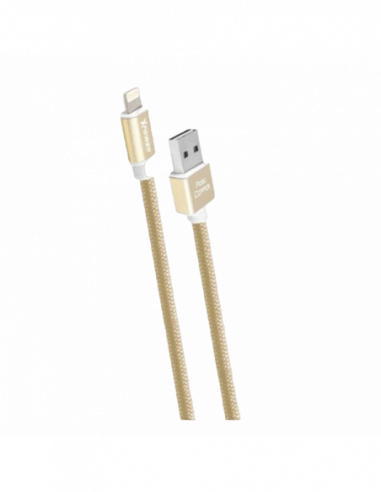 Кабель Type-C to USB Xpower Type-C cable, Nylon Gold.