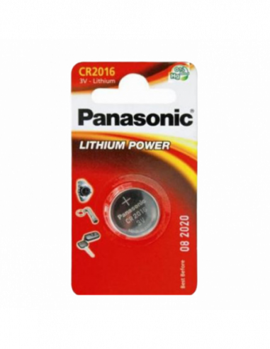 Батарейки дисковые: класс CR, LR CR2016, Blister1, Panasonic, CR-2016EL1B