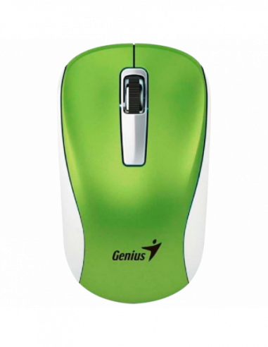 Mouse-uri Genius Wireless Mouse Genius NX-7010, Optical, 800-1600 dpi, 3 buttons, Ambidextrous, BlueEye, 1xAA, Green