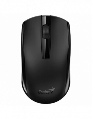 Mouse-uri Genius Wireless Mouse Genius ECO-8100, Optical, 800-1600 dpi, 3 buttons, Ambidextrous, Rechar., Black