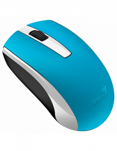 Mouse-uri Genius Wireless Mouse Genius ECO-8100, Optical, 800-1600 dpi, 3 buttons, Ambidextrous, Rechar., Blue