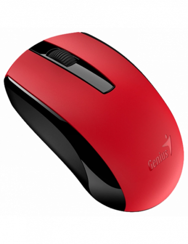 Мыши Genius Wireless Mouse Genius ECO-8100, Optical, 800-1600 dpi, 3 buttons, Ambidextrous, Rechar., Red