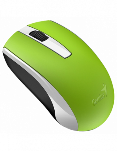 Mouse-uri Genius Wireless Mouse Genius ECO-8100, Optical, 800-1600 dpi, 3 buttons, Ambidextrous, Rechar., Green