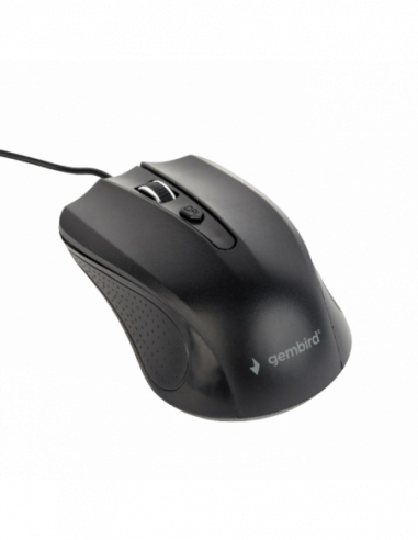 Мыши Gembird Mouse Gembird MUS-4B-01, Optical, 800-1200 dpi, 4 buttons, Ambidextrous, Black, USB