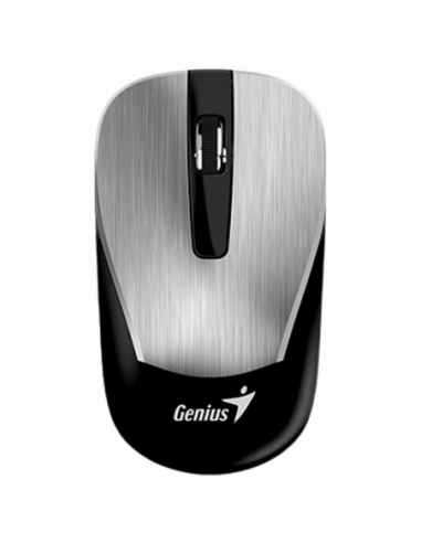 Mouse-uri Genius Wireless Mouse Genius ECO-8015, Optical, 800-1600 dpi, 3 buttons, Ambidextrous, Rechar., Silver