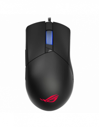 Игровые мыши Asus Gaming Mouse Asus ROG Gladius III, 19k dpi, 6 Buttons, 400IPS, 50G, 79g, Ergonomic, Mech.amp- Opt.SW, Push-fit