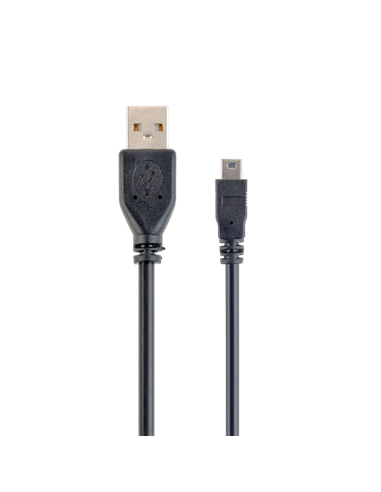 Cable de date Cablexpert CCP-USB2-AM5P-6, USB Type-A (F)/Mini-USB, 1,8m, Negru