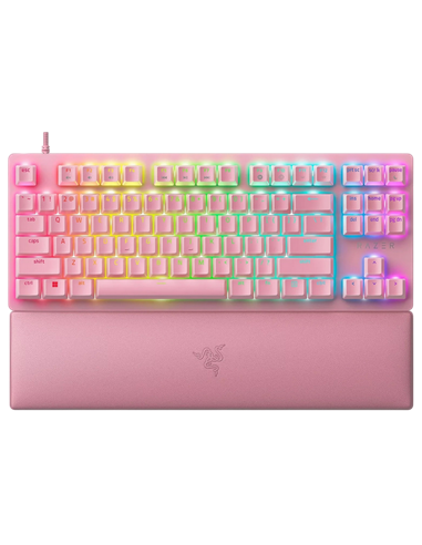 Клавиатура Razer Huntsman V2 TKL, Проводное, Розовый