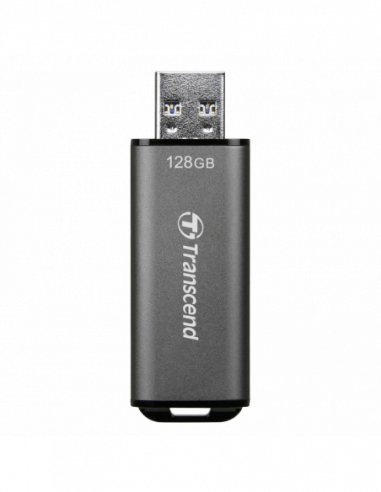 Металл/Высокая скорость/Премиум 128GB USB3.1 Flash Drive Transcend JetFlash 920, Space Gray, Cap, High Speed TLC (RW:420400MBs)