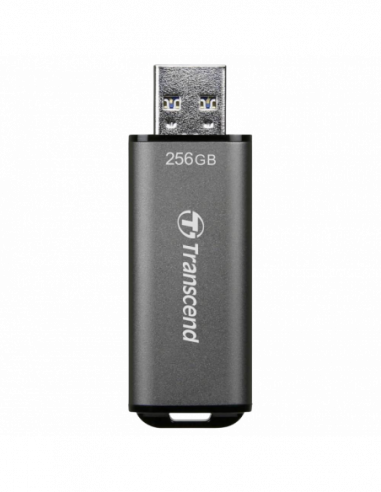 Металл/Высокая скорость/Премиум 256GB USB3.1 Flash Drive Transcend JetFlash 920, Space Gray, Cap, High Speed TLC (RW:420400MBs)