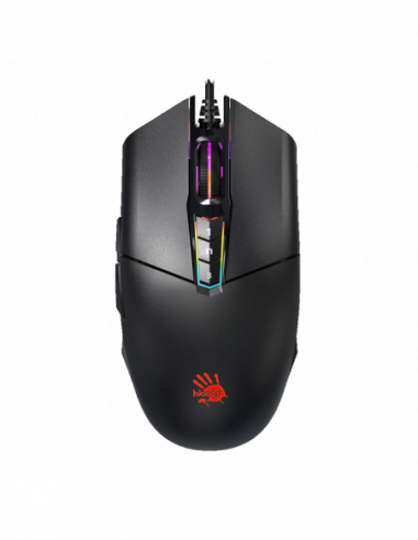 Игровые мыши Bloody Gaming Mouse Bloody P91s, 50-8000 dpi, 8 buttons, 150IPS, 25G, 94g, Ambidextrous, Programmable, XGlide, RGB,