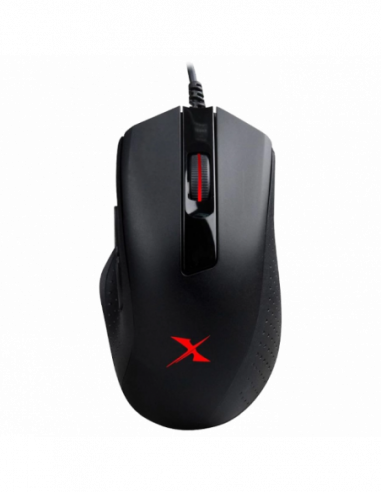 Игровые мыши Bloody Gaming Mouse Bloody X5 Max, 50-10000 dpi, 5 buttons, 250IPS, 35G, Ergonomic, Rubber Grips, UV surface, LOD, 
