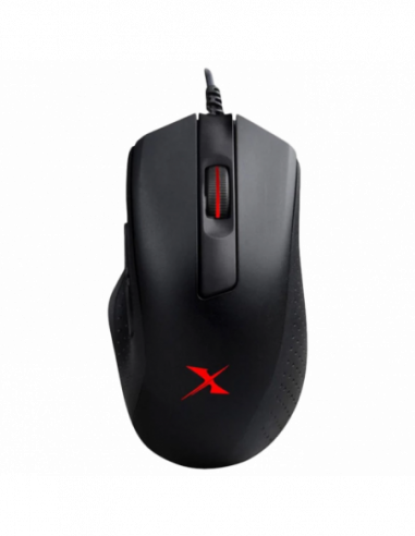 Игровые мыши Bloody Gaming Mouse Bloody X5 Pro, 50-16000 dpi, 5 buttons, 400IPS, 50G, Ergonomic, Rubber Grips, UV surface, LOD, 