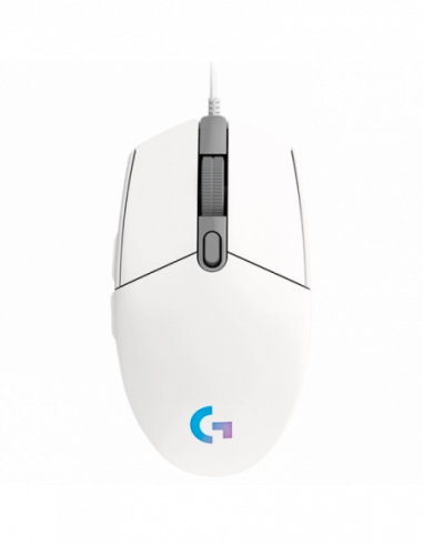 Игровые мыши Logitech Gaming Mouse Logitech G102 Lightsync, 200-8000 dpi, 6 buttons, 85g, 1000Hz, Ambidextrous, Onboard memory, 