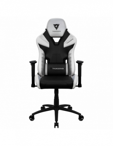 Игровые стулья и столы ThunderX3 Gaming Chair ThunderX3 TC5 BlackAll White, User max load up to 150kg height 170-190cm