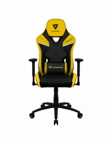 Игровые стулья и столы ThunderX3 Gaming Chair ThunderX3 TC5 BlackBumblebee Yellow, User max load up to 150kg height 170-190cm