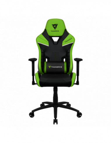 Игровые стулья и столы ThunderX3 Gaming Chair ThunderX3 TC5 BlackNeon Green, User max load up to 150kg height 170-190cm