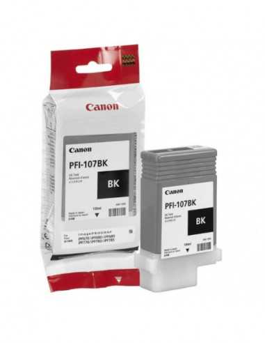 Cartuș de plotter Canon, capete de imprimare și întreținere Ink Cartridge Canon PFI-107Bk, black