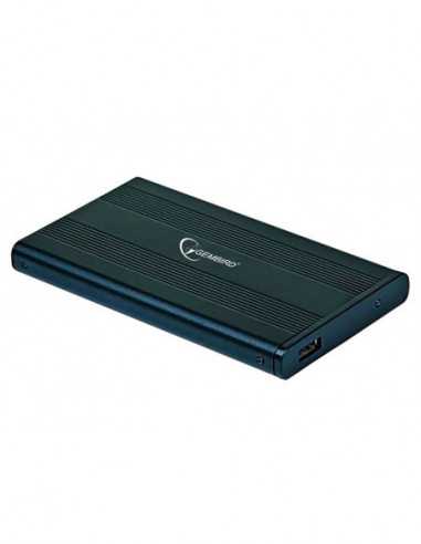 Accesorii HDD 2.5, huse externe 2.5 SATA HDD External Case (USB 2.0), Black, Gembird EE2-U2S-5