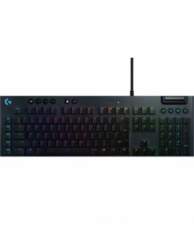 Tastaturi pentru jocuri Logitech Gaming Keyboard Logitech G815, Mechanical, GL Linear, Ultra thin, Aluminum, Macros, G-Keys, Med