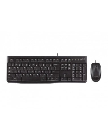 Tastaturi Logitech Keyboard amp- Mouse Logitech MK120, Thin profile, Spill-resistant, Quiet typing, 1000dpi, 3 buttons, 1.51.8m,