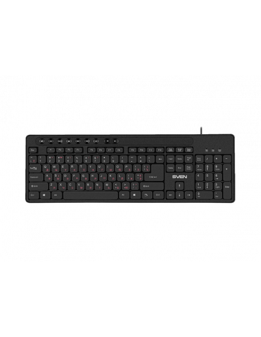 Tastaturi SVEN Keyboard SVEN KB-C3060, Multimedia, Splash proof, Black, USB