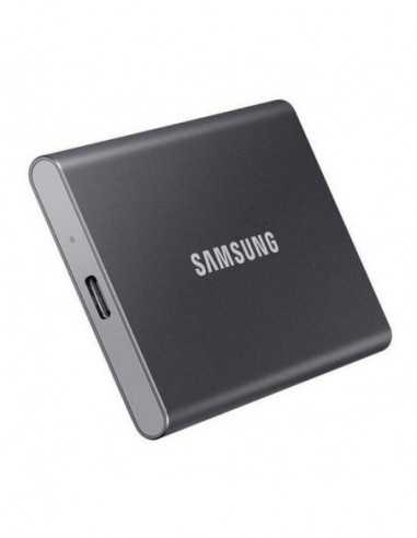 Unitate SSD externă portabilă USB3.0 1.0TB (USB3.2Type-C) Samsung Portable SSD T7 , Grey (85x57x8mm, 58g, RW:10501000MBs)