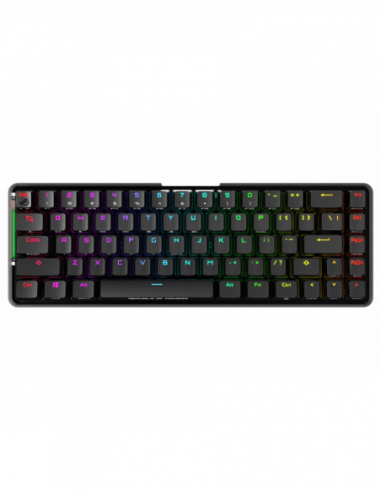 Tastaturi pentru jocuri Asus Gaming Wireless Keyboard Asus ROG Falchion, Mechanical, Compact 65 layout, 68 keys, Cherry MX Red S