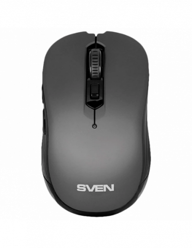 Мыши SVEN Wireless Mouse SVEN RX-560SW, Silent, Optical, 800-1600 dpi, 6 buttons, Ergonomic, 1xAA, Grey