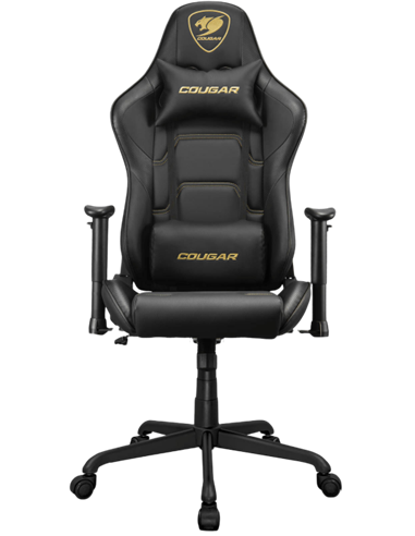 Scaun Gaming Cougar ARMOR ELITE, PVC Piele, Negru/Auriu