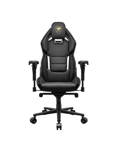 Scaun Gaming Cougar Hotrod Royal, PVC Piele, Negru/Auriu