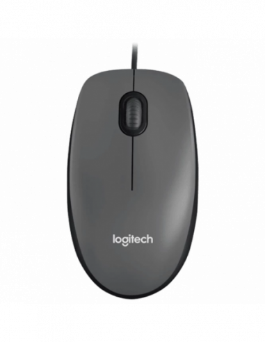 Мыши Logitech Mouse Logitech M90, Optical, 1000 dpi, 3 buttons, Ambidextrous, Black, USB