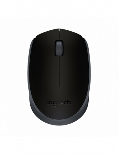 Мыши Logitech Wireless Mouse Logitech M171, 1000 dpi, 3 buttons, Ambidextrous, 1xAA, 2.4Ghz, BlackGrey