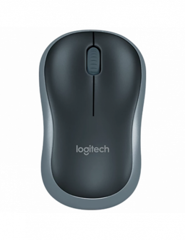 Мыши Logitech Wireless Mouse Logitech M185, Optical, 1000 dpi, 3 buttons, Ambidextrous, 1xAA, Gray