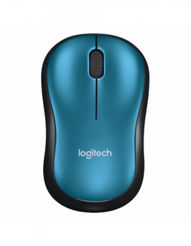 Mouse-uri Logitech Wireless Mouse Logitech M185, Optical, 1000 dpi, 3 buttons, Ambidextrous, 1xAA, Blue