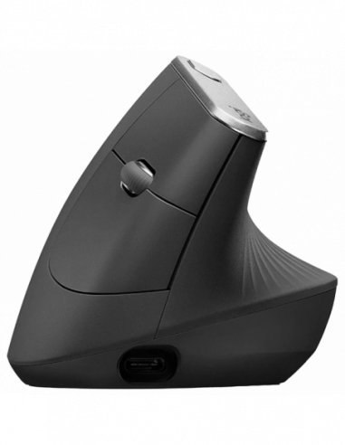 Mouse-uri Logitech Wireless Mouse Logitech MX Vertical, Optical, 400-4000 dpi, 6 buttons, Bluetooth+2.4GHz, Rech.,Black