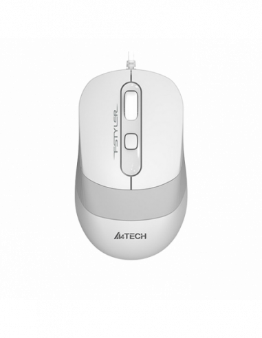 Мыши A4Tech Mouse A4Tech FM10, Optical, 600-1600 dpi, 4 buttons, Ambidextrous, 4-Way Wheel, WhiteGrey, USB