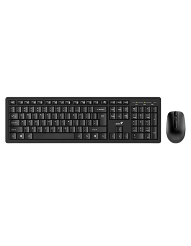 Set Tastatură + Mouse Genius KM-8200, Fără fir, Negru