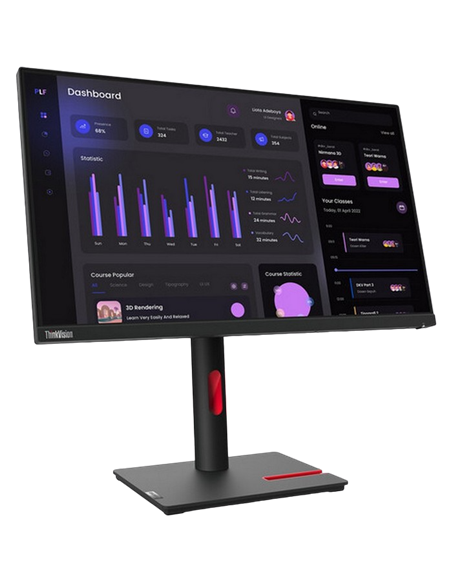 23,8" Монитор Lenovo T24i-30, IPS 1920x1080 FHD, Чёрный