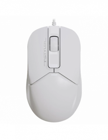 Мыши A4Tech Mouse A4Tech FM12S Silent, Optical, 1000 dpi, 3 buttons, Ambidextrous, 4-Way Wheel, White, USB