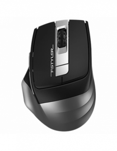 Мыши A4Tech Wireless Mouse A4Tech FB35, Optical, 1000-2000 dpi, 6 buttons, Ergonomic, 1xAA, BT+2.4Ghz, Grey