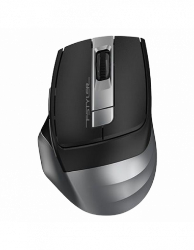 Mouse-uri A4Tech Wireless Mouse A4Tech FG35, Optical, 1000-2000 dpi, 6 buttons, Ergonomic, 1xAA, BlackGrey