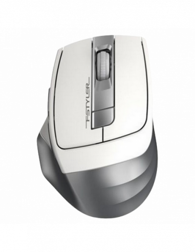 Мыши A4Tech Wireless Mouse A4Tech FG35, Optical, 1000-2000 dpi, 6 buttons, Ergonomic, 1xAA, WhiteSilver
