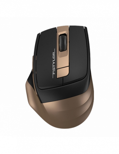 Mouse-uri A4Tech Wireless Mouse A4Tech FG35, Optical, 1000-2000 dpi, 6 buttons, Ergonomic, 1xAA, BlackBronze
