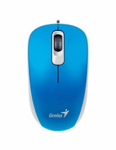 Mouse-uri Genius Mouse Genius DX-110, Optical, 1000 dpi, 3 buttons, Ambidextrous, Blue, USB