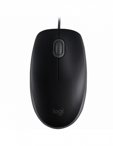 Мыши Logitech Mouse Logitech B110 Silent, Optical, 1000 dpi, 3 buttons, Ambidextrous, Black, USB