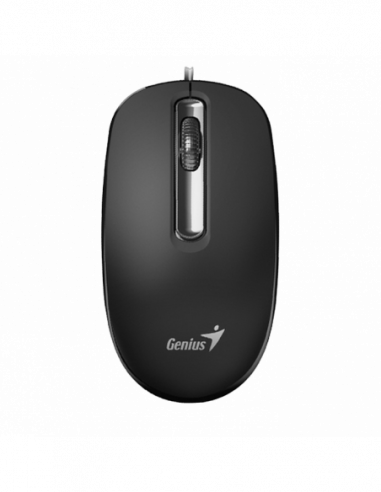 Mouse-uri Genius Mouse Genius DX-130, Optical, 1000 dpi, 3 buttons, Ambidextrous, Black, USB