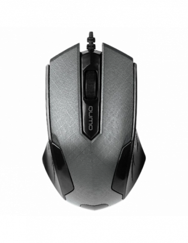 Мыши Qumo Mouse Qumo M14, Optical,1000 dpi, 3 buttons, Ambidextrous, Gray, USB