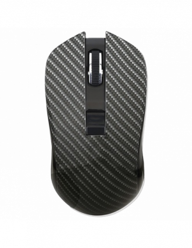 Мыши Qumo Wireless Mouse Qumo Kevlar, Optical, 800-1600 dpi, 4 buttons, Ambidextrous, 1xAA, Black