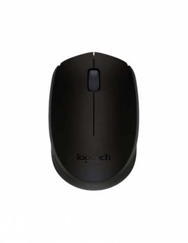 Мыши Logitech Wireless Mouse Logitech B170 OEM, Optical, 3 buttons, Ambidextrous, 1xAA, Black